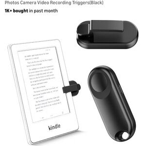 Black E-Reader with Accessories